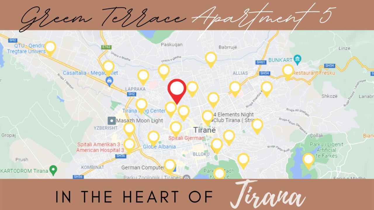 Green Terrace Apartment 5 티라나 외부 사진